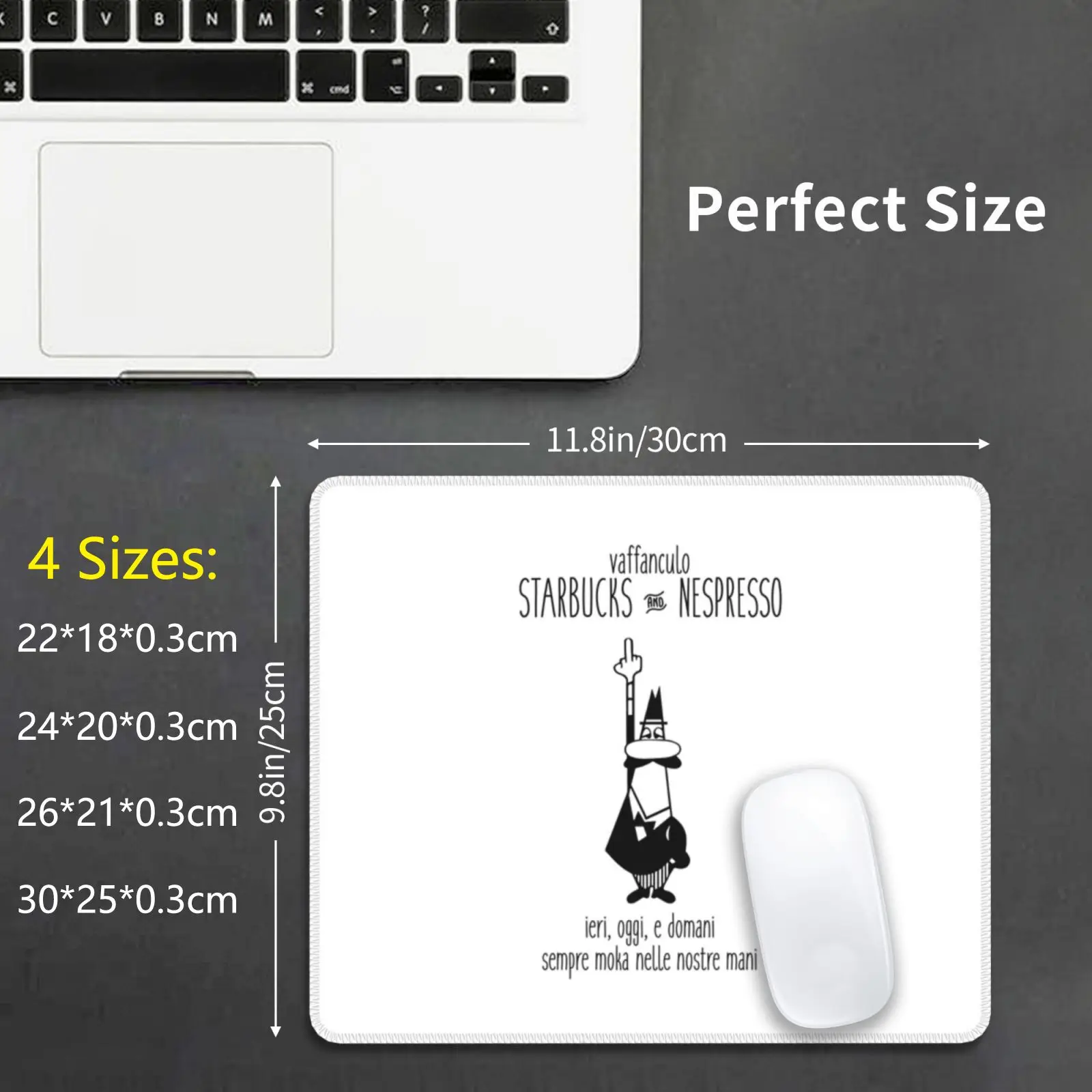 Moka Coffee Mouse Pad Stampa Fai Da Te Moka Man Bialetti Moka Moka Caffettiera Espresso Caffè Italiano