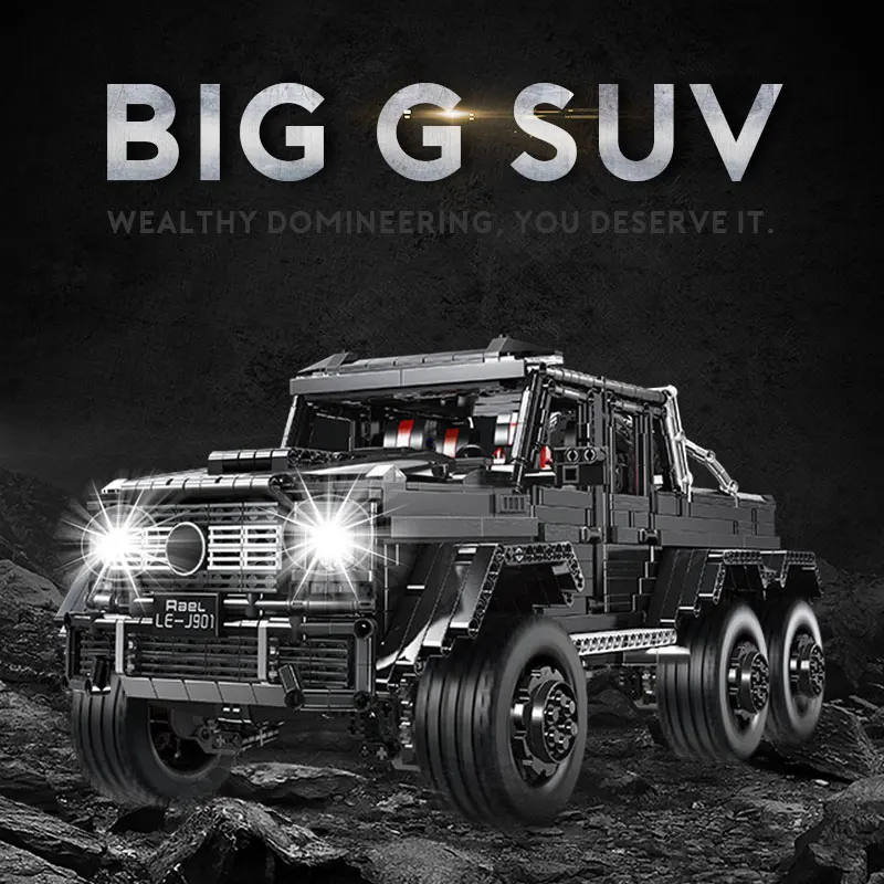 

Legoing Technic Machinery Car Series MOC BIG G SUV APP Remote Control Electric Siberia Buggy Set Building Blocks Children's Toys