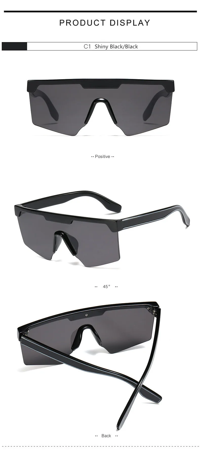 Модные солнцезащитные очки большого размера в оправе из смолы унисекс, защита от уф400 лучей, женские и мужские солнцезащитные очки для путешествий на открытом воздухе для мужчин и женщин S166