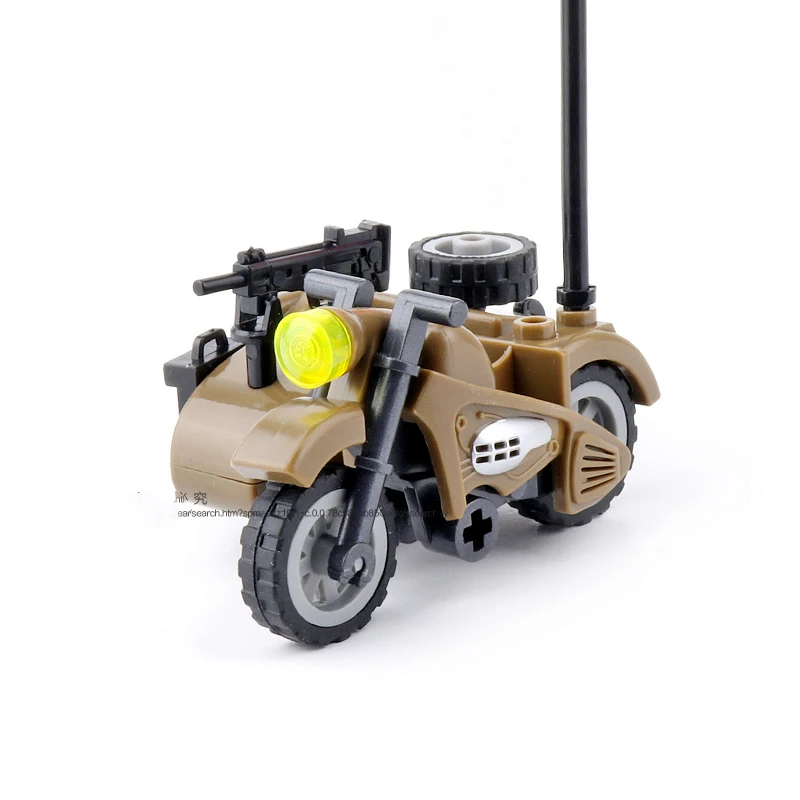ABS блоки 2-ой мировой войны Германия военный R75 R12 R35 KS750 R71 мотоцикл из кубиков Мини