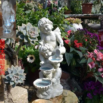 

American country garden landscape resin angel sculpture shop living room decoration home decoration accessories