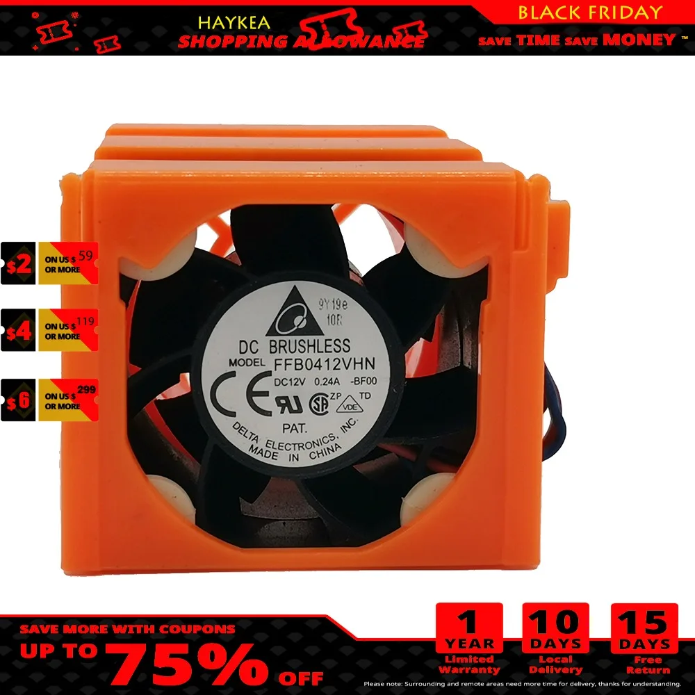 Новый и оригинальный сервер delta fan FFB0412VHN 4028 12V 0.24a версия измерения скорости |