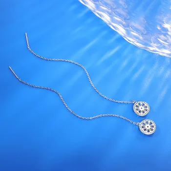 

Earrings S925 silver water car ear line women's fashion earrings creative versatile Earrings temperament Earrings