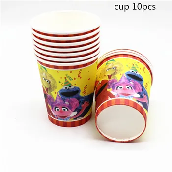 

Sesame Street Birthday Party Decorations kids Disposable tablecloth number balloon shower Birthday Party Supplies