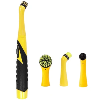 

Handheld Electric Cleaning Brush Power Scrubber with 4 Replacement Heads Dirt Oil Dust Cleaner Household JS22