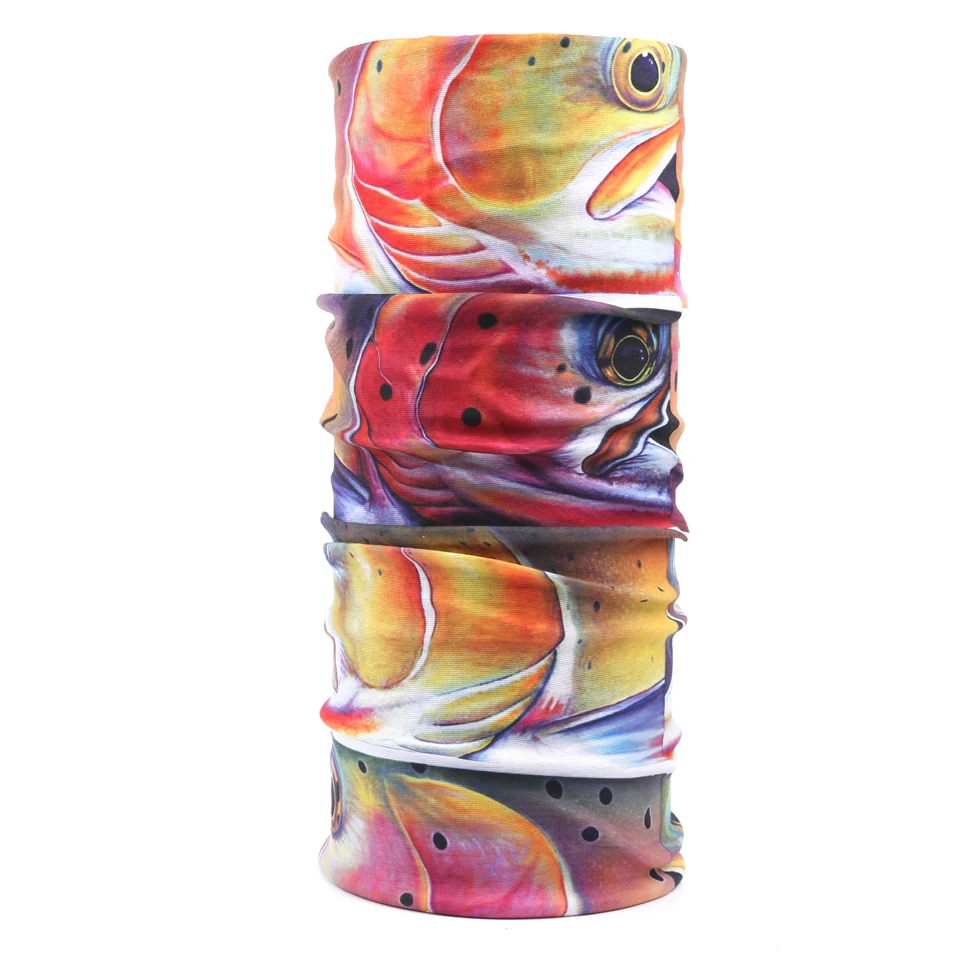 3D TROUT FACE Maximumcatch анти-УФ рыболовный шарф бандана маска для лица 3D цифровая печать рыбный узор Fly Рыбалка головной убор - Цвет: 3D TROUT FACE