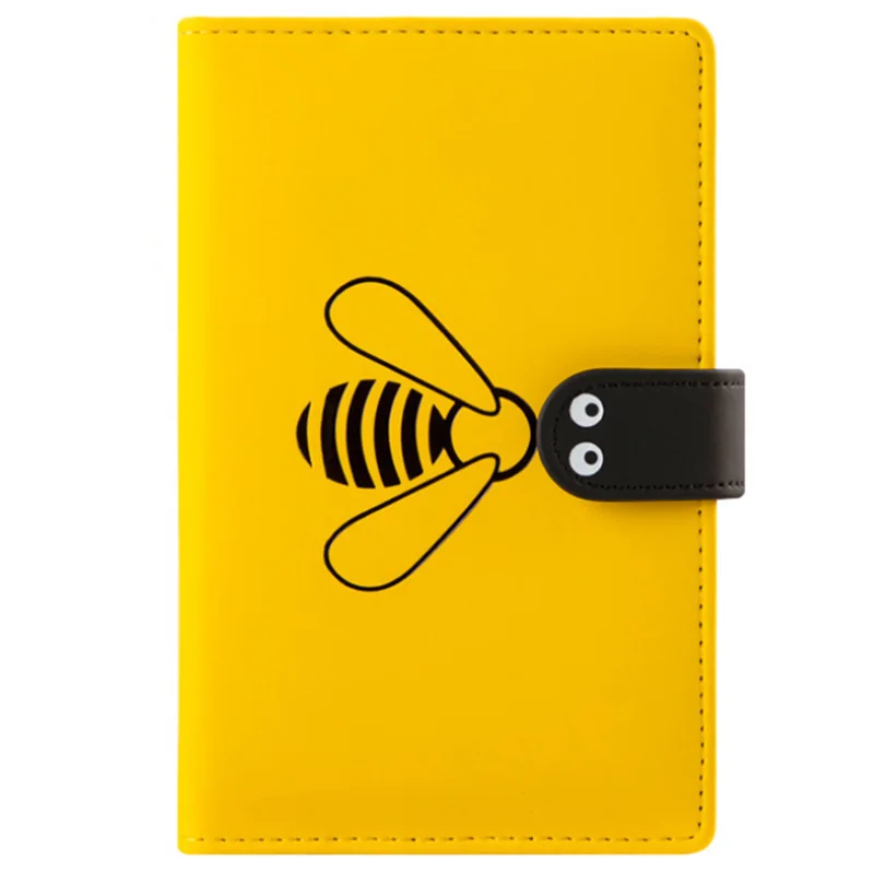 

Weekly Grid Diary Notebook Cute Bee Monthly Note Book Wonderful Travel Handbook