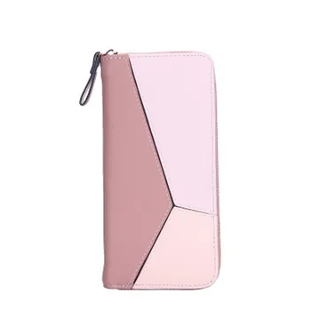 

New Style Wallet Women's Long Zipper Large Capacity Multi-functional Fashion Stitching Contrasting Color Mobile Phone wallet