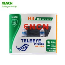 xencn h3 12v 55w pk22s 5000k teleeye интенсивный свет ксенона луковицы автомобиля германии авто противотуманные фары галогенные 2 шт