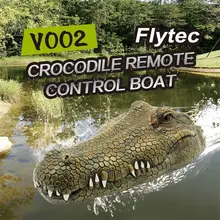 Flytec 15 км/ч RC лодка моделирование крокодиловая голова водная гоночная лодка Электрический Водонепроницаемый пульт дистанционного управления крокодиловая приманка игрушка