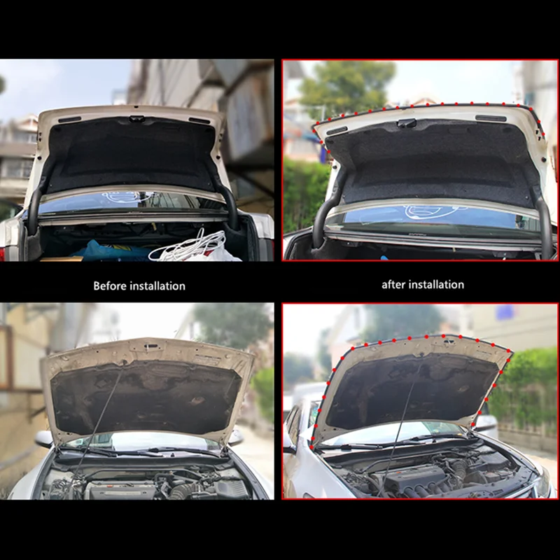 Автомобильные аксессуары 5 м дверные наклейки для Citroen C4 C5 C3 Ford Focus 2 3 Fiesta Mondeo Kuga Skoda