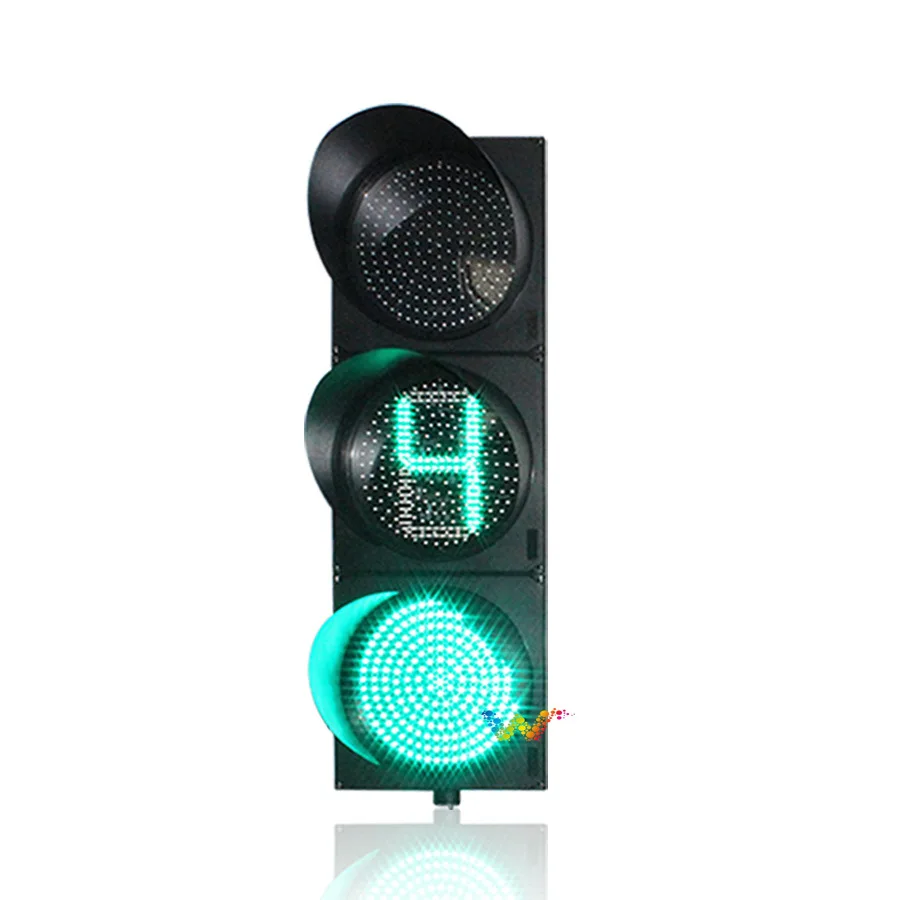 

9 Seconds Countdown Lights Intersection Motor Vehicle Traffic Lights 400 Type Plateful Timing Traffic Light Dimension Beauty