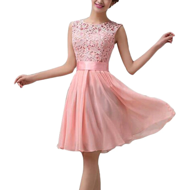 Chiffon Lace Patchwork Formal Party Dress Women Elegant Hollow Out Sleeveless One Piece Midi Dresses 4xl 5xl Plus Size Dress Dresses Aliexpress