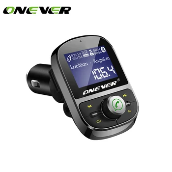 FM トランスミッター車ハンズフリーワイヤレス Bluetooth MP3 プレーヤーデュアル USB QC3.0 急速充電器雰囲気ライト