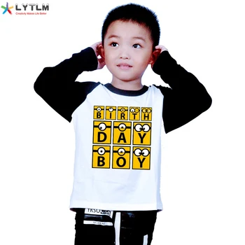 

LYTLM Birthday Boy Shirt Happy Birthday Long Sleeve Baby Boys Tshirts Baby Boy Tshirt Winter Jongens Kleding Kids Shirts Boys