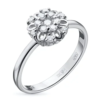 

Ring in white gold with diamonds e0901kts10170800