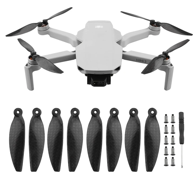 Low Noise Carbon Fiber Propeller for DJI Mavic Mini 2 Drone Spare Parts