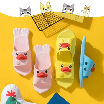 

Fashion Summer Carton Baby Girls Shoes Slippers Flats Non-slip Slides Sandal Beach Flip Cute Duck Baby Boy Shoes Home Slippers