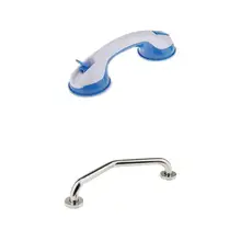 Набор из 2 стилей всасывания баланса помощи ванной безопасности ручных ручек(пластик и нержавеющая сталь