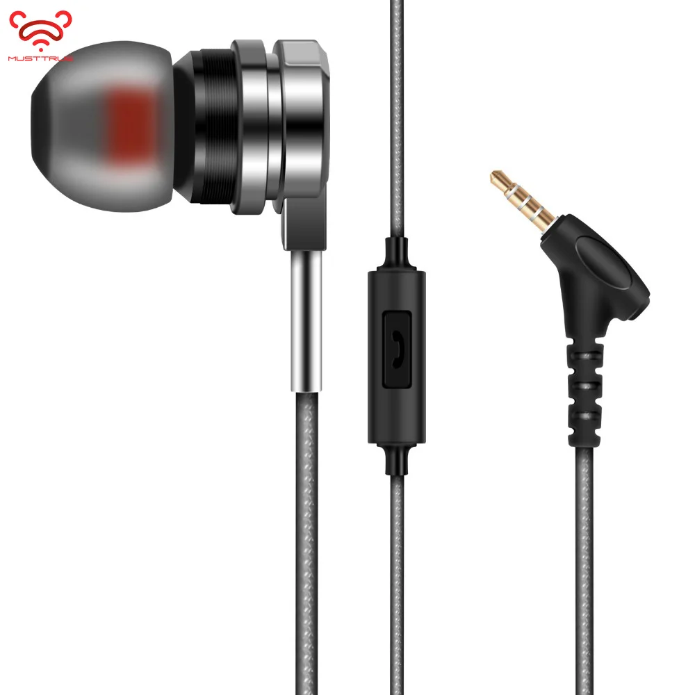 Оригинальные наушники MUSTTRUE D05 из цинкового сплава HiFi гарнитура бас металлические