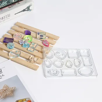 

DIY Resin Pendant Molds Handmade Silicone Key Chain Earrings Craft Jewelry Casting Mold for Jewelry Making Tools