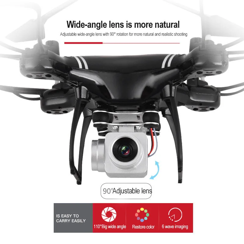 Радиоуправляемый вертолет Дрон с камерой HD 720 P/1080 P wifi FPV селфи дроны Профессиональный складной Радиоуправляемый квадрокоптер 20 минут работы от батареи