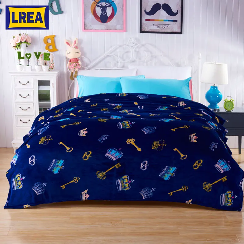 

High Density Super Soft Flannel Blanket To on For The Sofa Bed Textile Cute Plush Wool Fluffy Boys Blanket 120cmx200cm
