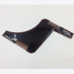 Beard Styling Template Comb - Barber Tool for Mustache Symmetry and Trimming (Available in 3 Colors) (Dark brown)