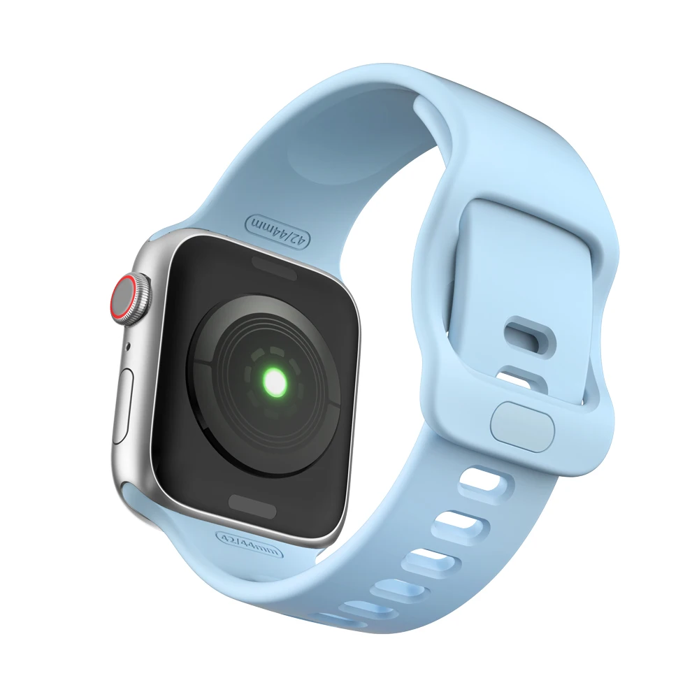 Silicone Strap For Apple Watch band 44mm 40mm iwatch Band 38mm 42mm high quality Sport Bracelet Rubber Watchband Apple Watch 4 5