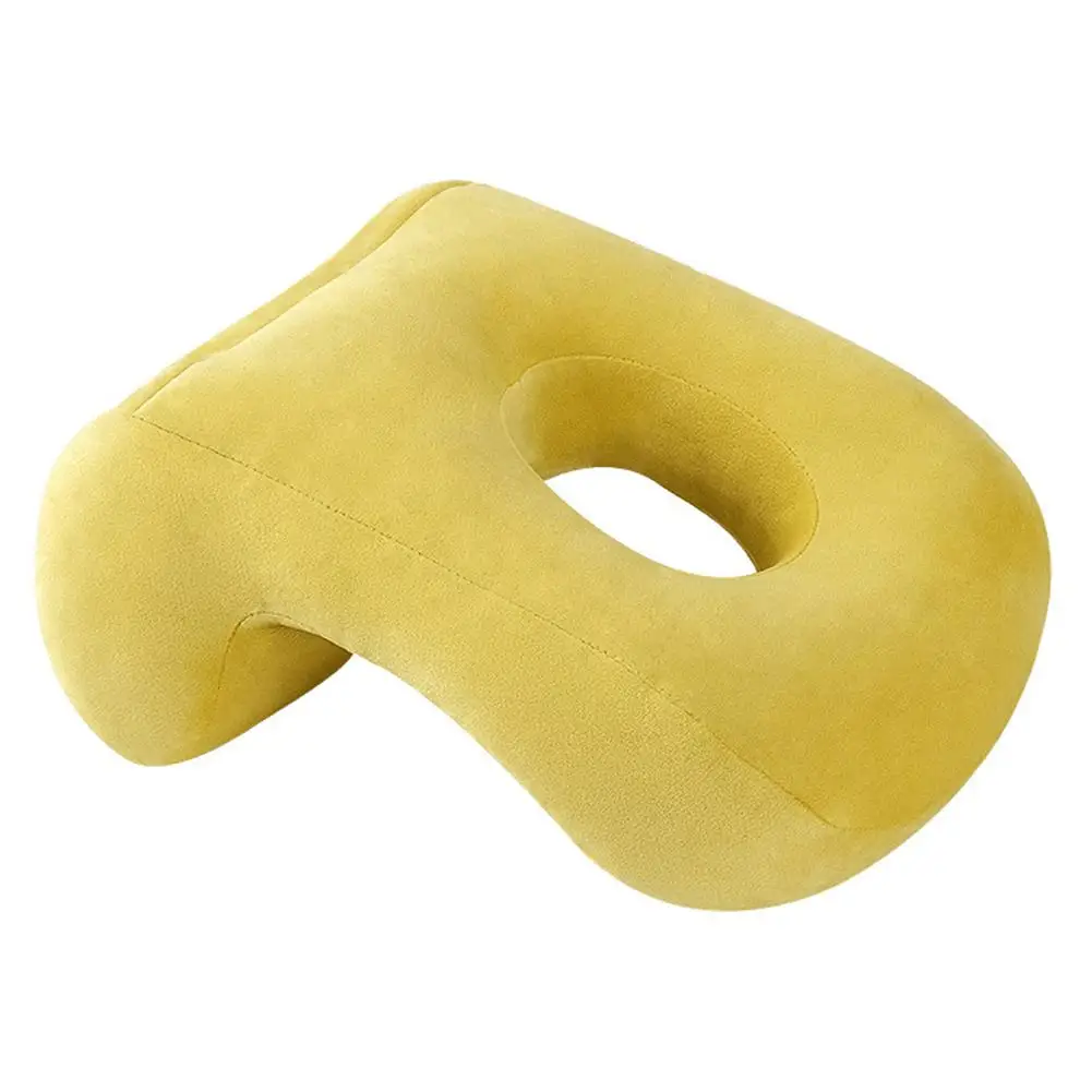 Lemon yellow Многофункциональная Изогнутая подушка для сна, полый дизайн, постельные принадлежности, подушка для рук макет головы, поддержка шеи, Шейная подушка, подушки для сна - Цвет: Lemon yellow