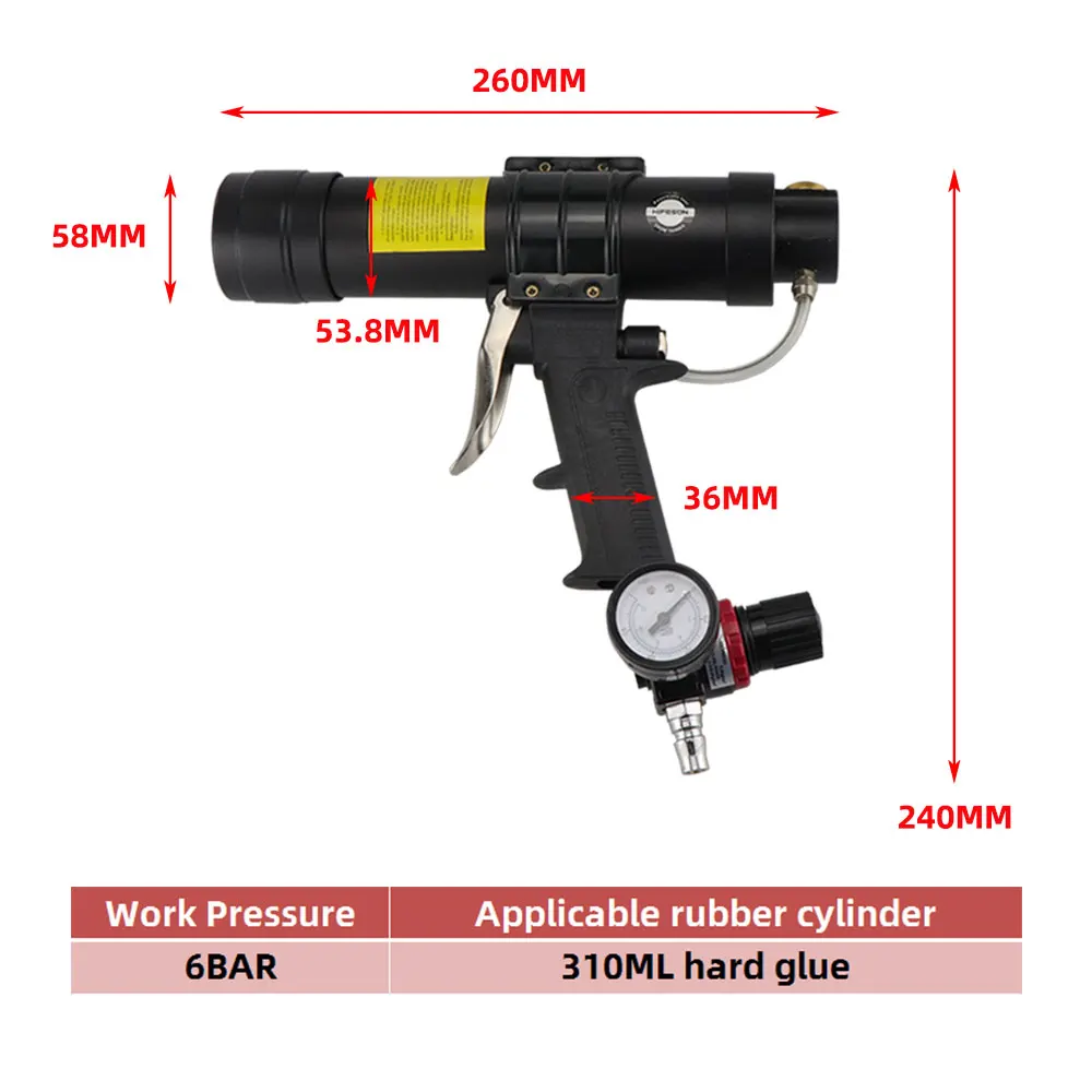 Caulking Gun Anti Drip Portable Glass Glue Silicone Gun Aluminum Alloy  Frame Convenient And Labor-saving Sealing Beautiful Seam - AliExpress