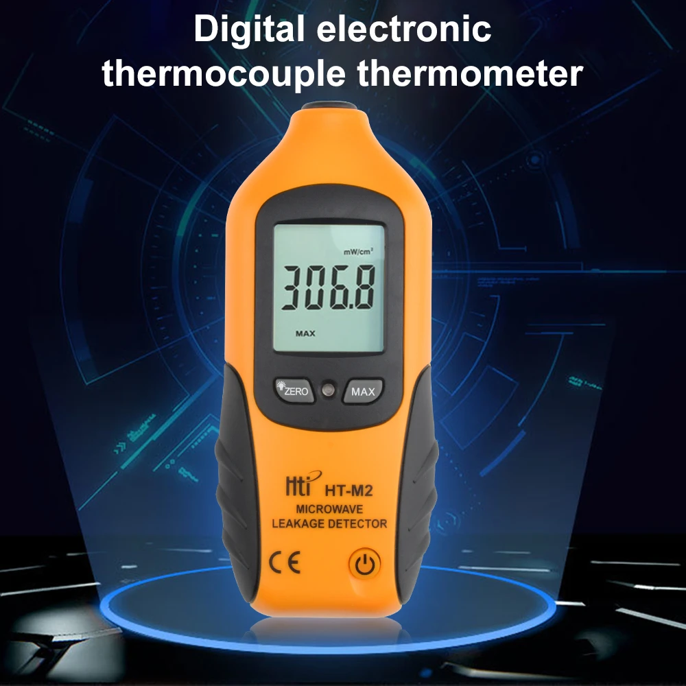 High Sensitivity Professional Digital Microwave Leakage Detector High Accuracy Radiation Meter LCD Display Tester 0-9.99mW/cm2 diameter tape measure