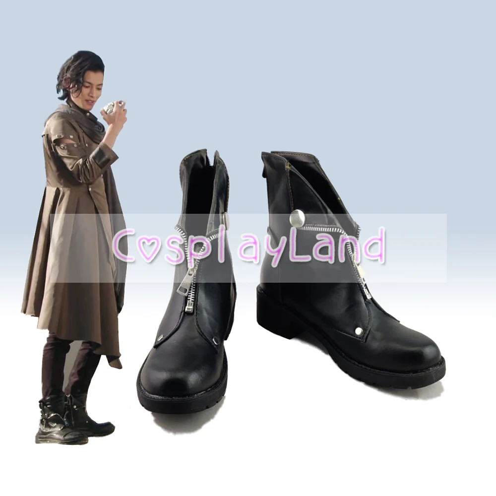 

Kamen Rider Masked Rider Zi-O Woz Cosplay Boots Shoes Black Men Shoes Costume Customized Accessories Halloween Party Shoes