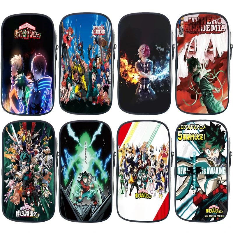 

Пенал детский с героями мультфильмов моя геройская академия, Сезон 5, подарок для мальчиков и девочек, школьный пенал с героями аниме