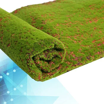 

Artificial Moss Lichen Simulation Fake Green Plants for Home Garden Patio Decoration (Red Point)