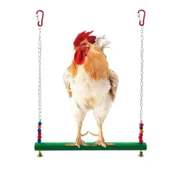 

Chicken Toy Chicken Swing Chicken Perch Perfect For Hens Bird Parrot Macaw 38 * 2 * 50cm