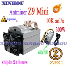 Zcash/zec mineiro antminer z9 mini 10k sol/s asic equihash mineiro mais econômico do que z11 z11e z11j z9 s9 s17 m20s m21s t17 e12 a9(China)
