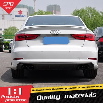 

For Audi A3 Spoiler High Quality ABS Material Car Rear Wing Primer Color Rear Spoiler For Audi A3 Spoiler 2014-2018