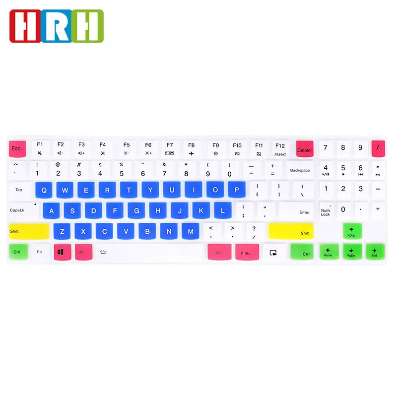 

HRH Stylish Design Silicone Keyboard Covers Keypad Skin Protector Protective Film For Lenovo M17R5R6 Alien Alienware M17XR5