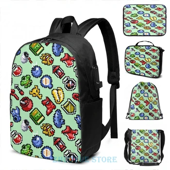 

The Legend of Zelda A Link to the Past (snes) funny items 3 pattern (g2) USB Charge Backpack men School bags Travel laptop bag