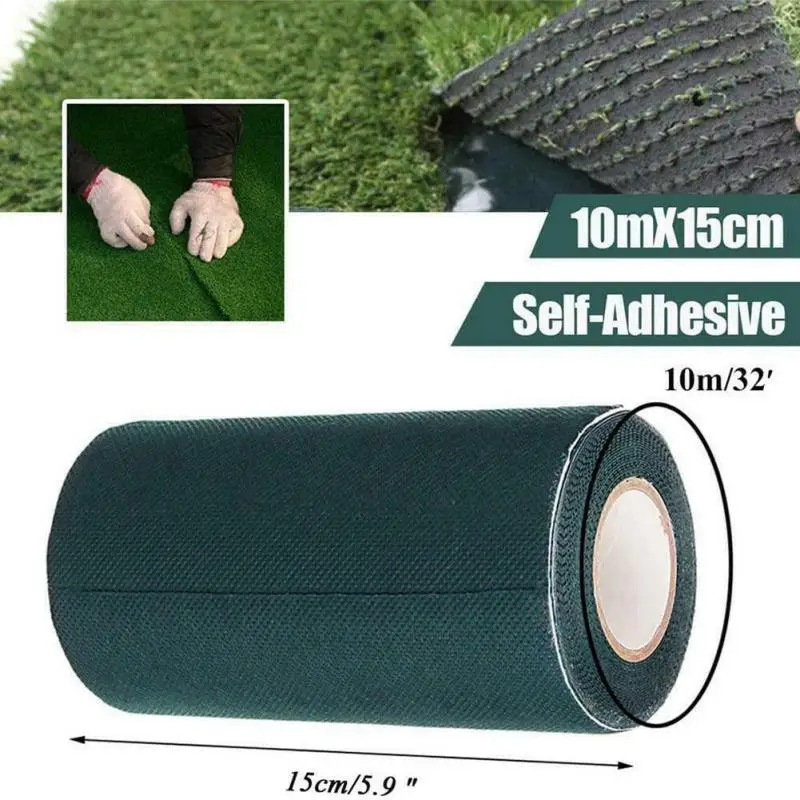 5cmx10m DIY Artificial Grass Jointing Tape Self Adhesive Outdoor Garden Green Synthetic Lawn Carpet Seaming | Обустройство дома