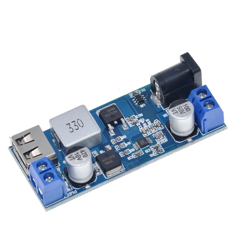 Ersetzen Sie LM2596S DC-DC 24V/12V auf 5V 5A Step Down Netzteil Buck Converter Einstellbare USB Step-down Lademodul für Telefon – Detail 7
