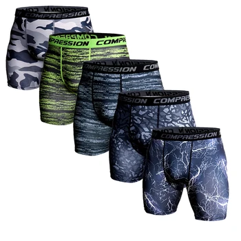 

Compression Shorts Men 3D Print Camouflage Bodybuilding Tights Short Men Gyms Shorts Male Quick Drying Elastic Running Shorts