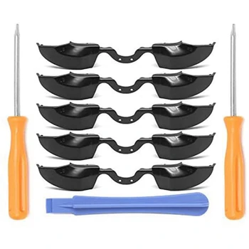 

5PCS Solid Black LB RB Bumpers Triggers Buttons with T8 T6 Screwdrivers Replacement For One Elite Controller