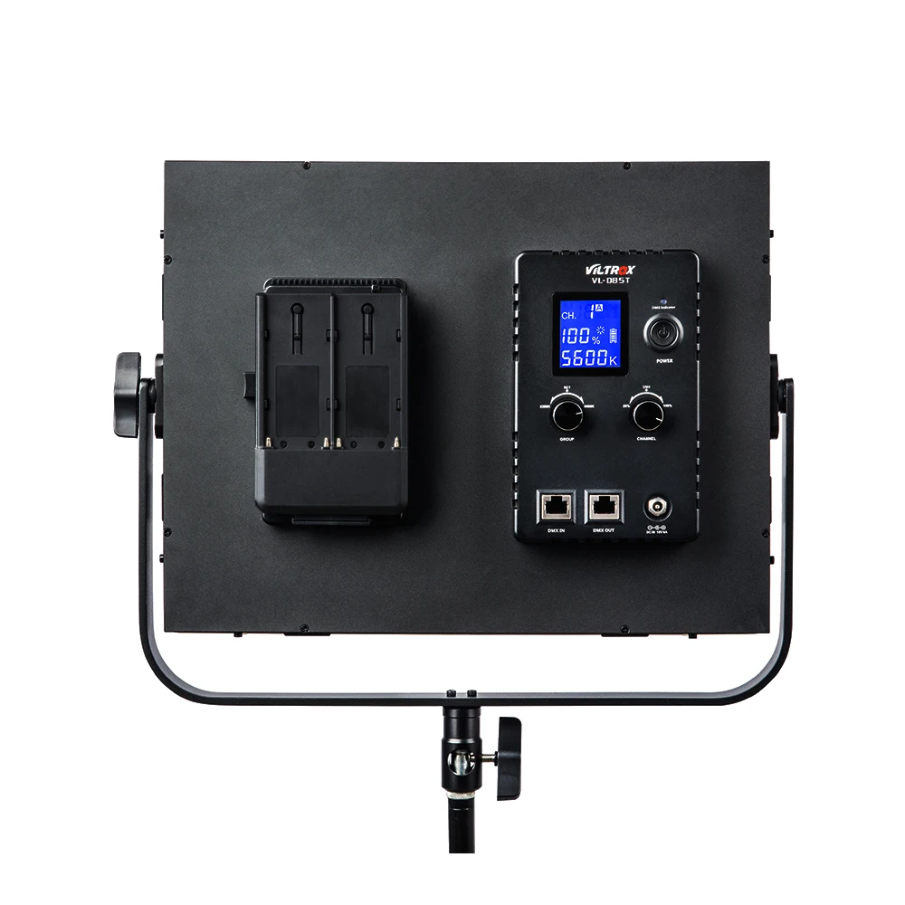 US $1.498.33 Viltrox VLD85T 85W Video LED Light Studio BiColor Slim Dimmable Lamp3x75 Light Stand For Camera Studio Portrait Shooting