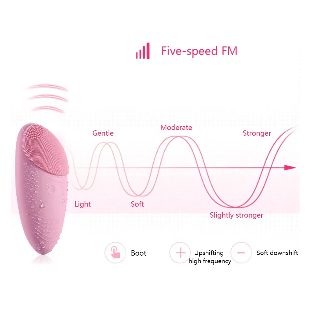 Электрический силиконовый Очищающая щетка для лица звуковая вибрация массаж USB перезаряжаемая умная ультразвуковая поверхность очиститель инструмент для красоты