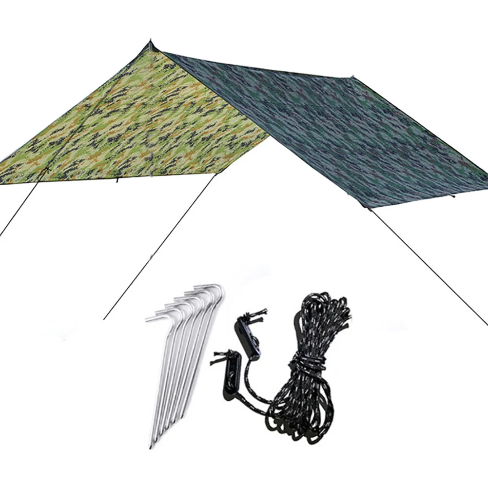 

Portable Rain Fishing Mat Canopy Adventure Camping Shelter Sun Shade Outdoor Waterproof Folding Tent Travel