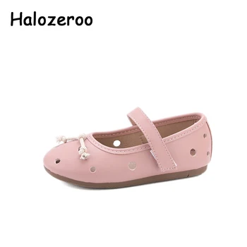 

Baby Girls Bow Shoes Kids Princess Brand Shoes Children Mesh Leather Flats Toddler Dress Shoes White Mary Jane 2020 Spring New