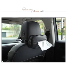 Автомобильный контейнер для бумажных платков PU кожаный контейнер для салфеток перекачивающая бумага чехол Авто универсальный солнцезащитный козырек органайзер для бумаг сумка для салфеток