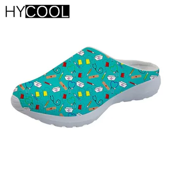 

Hycool Cute Cartoon Nurse Printing Sport Sandals Beach Shoes 2019 Slippers Sport Women Mesh Sea Shoes for Girls Sneakers